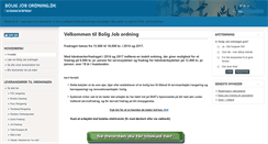 Desktop Screenshot of bolig-job-ordning.dk